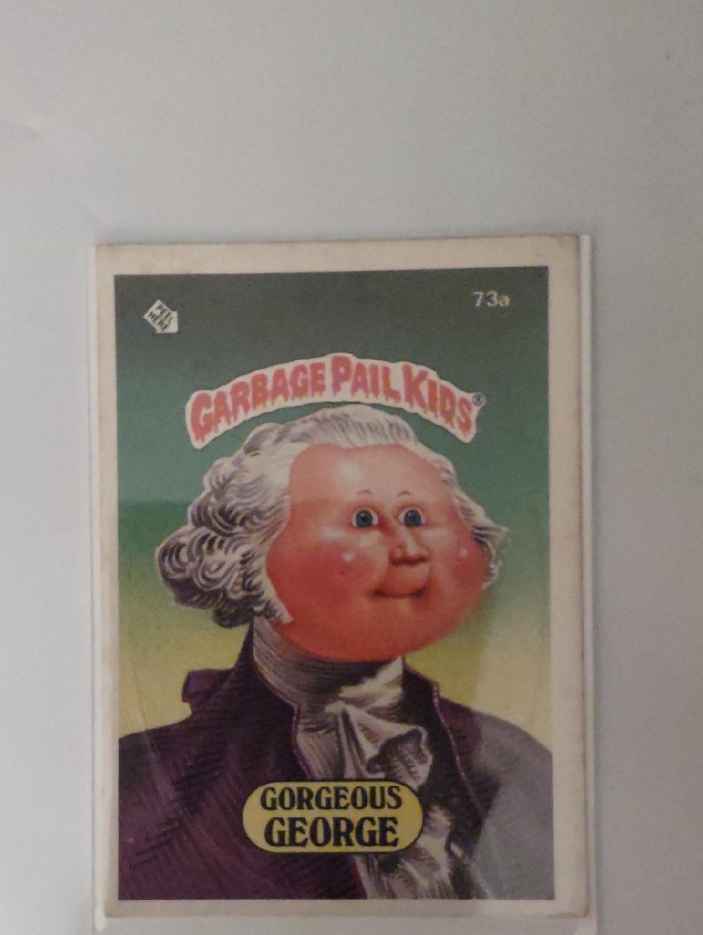 Topps Garbage Pail Kids Gorgeous George - green, purple, pink